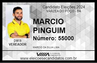 Candidato MARCIO PINGUIM 2024 - VÁRZEA DO POÇO - Eleições