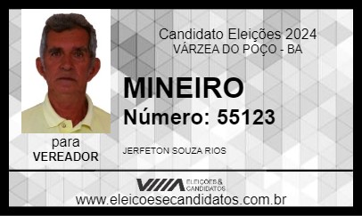 Candidato MINEIRO 2024 - VÁRZEA DO POÇO - Eleições