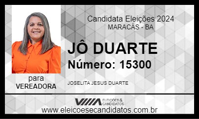 Candidato JÔ DUARTE 2024 - MARACÁS - Eleições