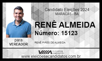 Candidato RENÊ ALMEIDA 2024 - MARACÁS - Eleições