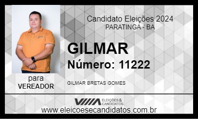 Candidato GILMAR 2024 - PARATINGA - Eleições