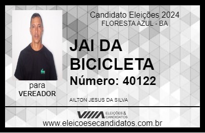 Candidato JAI DA BICICLETA 2024 - FLORESTA AZUL - Eleições