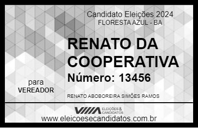 Candidato RENATO DA COOPERATIVA 2024 - FLORESTA AZUL - Eleições