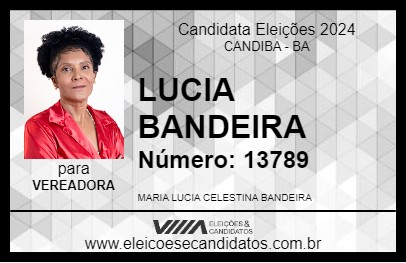 Candidato LUCIA BANDEIRA 2024 - CANDIBA - Eleições