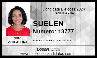 Candidato SUELEN 2024 - CANDIBA - Eleições