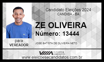 Candidato ZE OLIVEIRA 2024 - CANDIBA - Eleições