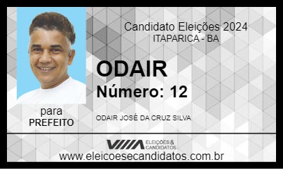 Candidato ODAIR 2024 - ITAPARICA - Eleições