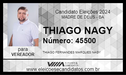 Candidato THIAGO NAGY 2024 - MADRE DE DEUS - Eleições