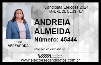 Candidato ANDREIA ALMEIDA 2024 - MADRE DE DEUS - Eleições