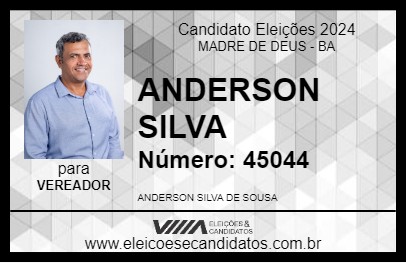 Candidato ANDERSON SILVA 2024 - MADRE DE DEUS - Eleições