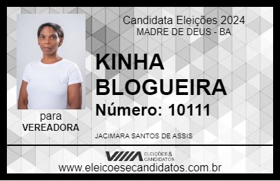 Candidato KINHA BLOGUEIRA 2024 - MADRE DE DEUS - Eleições