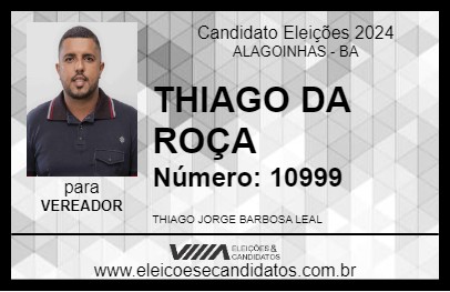 Candidato THIAGO DA ROÇA 2024 - ALAGOINHAS - Eleições