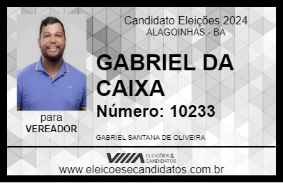 Candidato GABRIEL DA CAIXA 2024 - ALAGOINHAS - Eleições