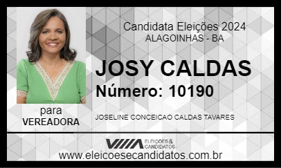 Candidato JOSY CALDAS 2024 - ALAGOINHAS - Eleições