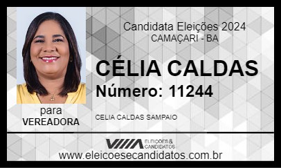 Candidato CÉLIA CALDAS 2024 - CAMAÇARI - Eleições