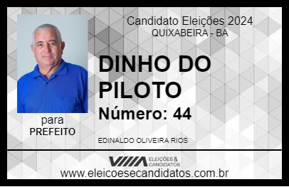 Candidato DINHO DO PILOTO 2024 - QUIXABEIRA - Eleições