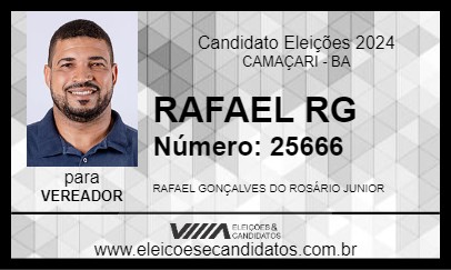 Candidato RAFAEL RG 2024 - CAMAÇARI - Eleições