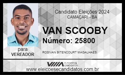 Candidato VAN SCOOBY 2024 - CAMAÇARI - Eleições