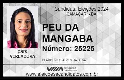 Candidato PEU DA MANGABA 2024 - CAMAÇARI - Eleições