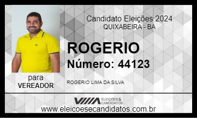 Candidato ROGERIO 2024 - QUIXABEIRA - Eleições