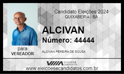 Candidato ALCIVAN 2024 - QUIXABEIRA - Eleições