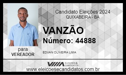 Candidato VANZÃO 2024 - QUIXABEIRA - Eleições