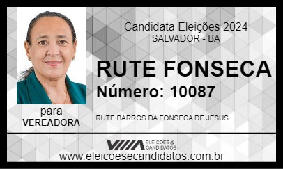 Candidato RUTE FONSECA 2024 - SALVADOR - Eleições