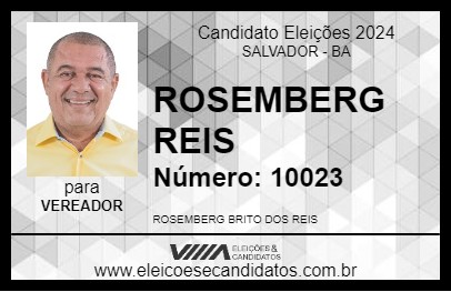 Candidato ROSEMBERG REIS 2024 - SALVADOR - Eleições