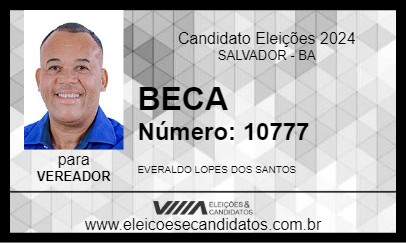 Candidato BECA 2024 - SALVADOR - Eleições