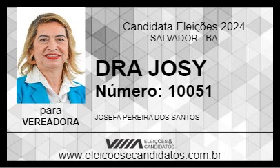 Candidato DRA JOSY 2024 - SALVADOR - Eleições