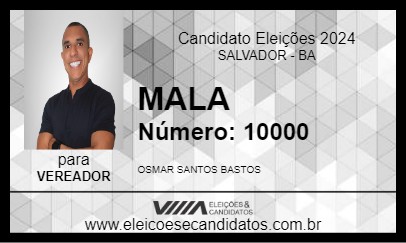 Candidato MALA 2024 - SALVADOR - Eleições