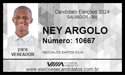 Candidato NEY ARGOLO 2024 - SALVADOR - Eleições