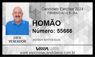 Candidato HOMÃO 2024 - FIRMINO ALVES - Eleições