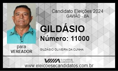 Candidato GILDÁSIO 2024 - GAVIÃO - Eleições