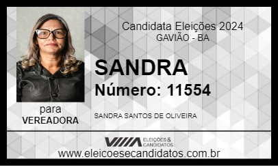 Candidato SANDRA 2024 - GAVIÃO - Eleições