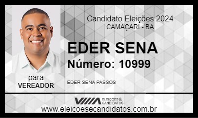 Candidato EDER SENA 2024 - CAMAÇARI - Eleições