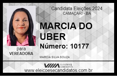 Candidato MARCIA DO UBER 2024 - CAMAÇARI - Eleições