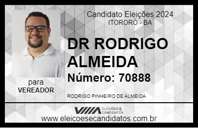 Candidato DR RODRIGO ALMEIDA 2024 - ITORORÓ - Eleições