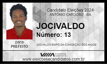 Candidato JOCIVALDO JOCI 2024 - ANTÔNIO CARDOSO - Eleições