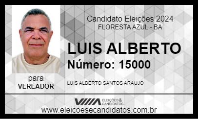 Candidato LUIS ALBERTO 2024 - FLORESTA AZUL - Eleições