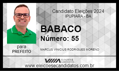 Candidato BABACO 2024 - IPUPIARA - Eleições