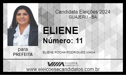 Candidato ELIENE 2024 - GUAJERU - Eleições