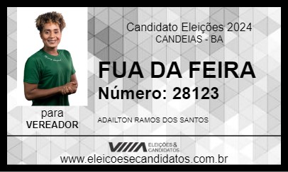 Candidato FUA DA FEIRA 2024 - CANDEIAS - Eleições