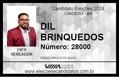 Candidato DIL BRINQUEDOS 2024 - CANDEIAS - Eleições