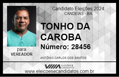 Candidato TONHO DA CAROBA 2024 - CANDEIAS - Eleições