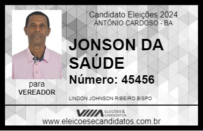 Candidato JONSON DA SAÚDE 2024 - ANTÔNIO CARDOSO - Eleições