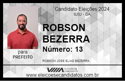 Candidato ROBSON BEZERRA 2024 - IUIU - Eleições