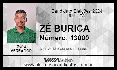 Candidato ZÉ BURICA 2024 - IUIU - Eleições