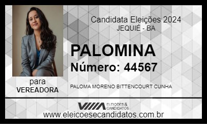 Candidato PALOMINA 2024 - JEQUIÉ - Eleições