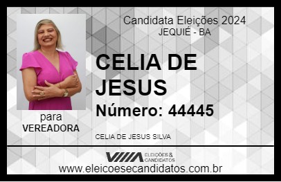 Candidato CELIA DE JESUS 2024 - JEQUIÉ - Eleições